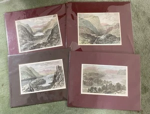 Set of Four Victorian Scottish Railway Prints Railwayana 1870 After S Read - Picture 1 of 9