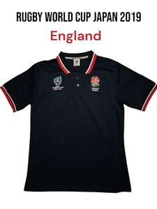 Rugby World Cup 2019 Japan Official Mens L Size England Rugger Shirt Polo Shirt - Picture 1 of 12