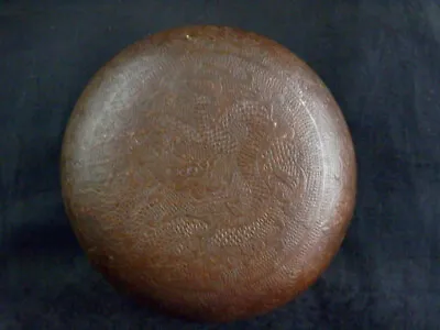 Fine Chinese Bronze Hand Made *Dragon* Circle Box HH116 • 20.22$