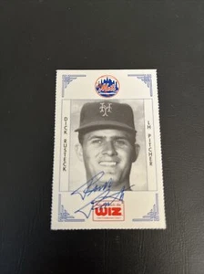 DICK RUSTECK SIGNED RARE 1991 NEW YORK METS WIZ SGA BASEBALL CARD AUTOGRAPH - Picture 1 of 2