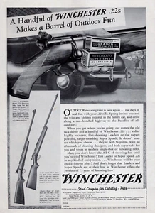 Winchester 22 Gewehre Modell 67 Printanzeige um 1941 - Bild 1 von 2