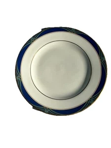 Plato(s) de pan y mantequilla Royal Doulton Regalia blanco azul verde dorado de colección 6,75" - Imagen 1 de 5