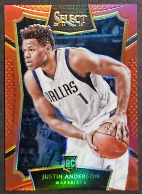 2015-16 Panini Select Concourse Red Prizm #85 Justin Anderson Rookie RC SP/149 Foto 1 de 2