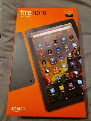 New Amazon Fire HD 10 tablet | 10.1", 1080p Full HD, 64 GB, Black - with Ads  - Image 1 of 4