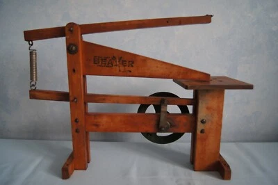 Beaver Homecraft Equipment Hudson Manufacturing sierra de pergamino de madera antigua restaurar Foto 1 de 4