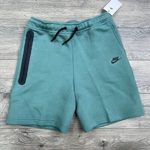 Nike Tech Fleece Shorts Size XL Boys Kids Bicoastal Green Black $70 - Picture 1 of 10