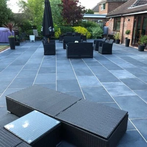 BLACK LIMESTONE 600X900 CALIBRATED & SAWN EDGE - Picture 1 of 12