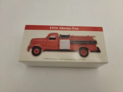 1999 Readers Digest 1954 Ahrens-Fox Model Red Fire Truck Toy. NOS - Image 1 of 2