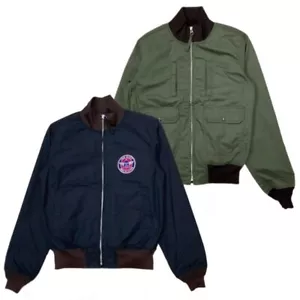 IRON HEART IHJ-130 Reversible Tanker Jacket Black/ODgreen SizeXL Made in Japan - Picture 1 of 6