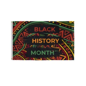 3x5 Ft Black History Month Flag BLM Juneteenth Emancipation February Banner 200D - Picture 1 of 6