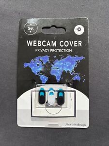 Webcam Cover Ultra Thin for PC, Phone, Laptop, Tablet etc Pack of 3
