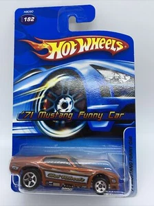 Hot Wheels '71 Mustang Funny Car - Burnt Orange- 2005 First Edition - New - Picture 1 of 7