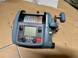 w/ Cord Cable Miya Epoch COMMAND CX4 HP Electric Reel 12V Trolling Fishing Used - Picture 1 of 8