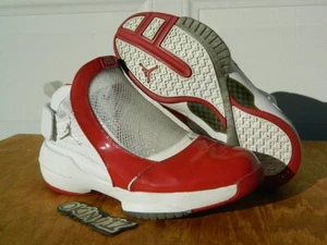 2004 Nike Air Jordan XIX "Midwest" 19 White Varsity Red Chrome Slightly Damaged - Picture 1 of 19