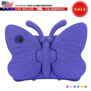 For Amazon Fire Max 11/HD10+/HD8 2024 Rugged Kids Butterfly Stand Silicone Case - Picture 1 of 62