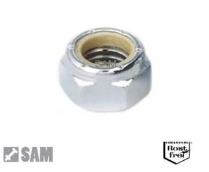 5 Zollmuttern DIN 985 A2 1/2"-13 UNC hex nuts - Bild 1 von 1