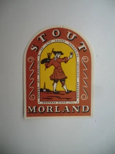 MINT MORLAND ABINGTON STOUT BREWERY BEER BOTTLE LABEL - Picture 1 of 1