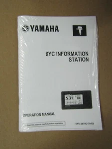 YAMAHA 6YC INFORMATION STATION - MULITFUNCTION METER MANUAL #6YC-2819U-70-E0 - Picture 1 of 4