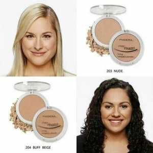 PHOERA MATTE EINSTELLUNG KOMPAKT GEPRESSTES PULVER GESICHTSFUNDAMENT MAKE UP BASIS FIXER - Bild 1 von 13