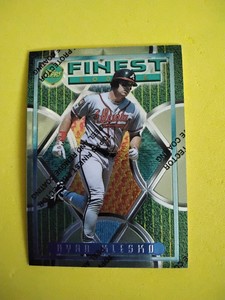 1995 Topps Finest Peel On Coating Ryan Klesko #8 Atlanta Braves