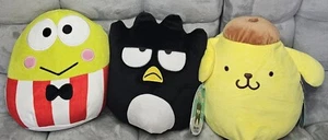 Squishmallows 8" Hello Kitty & Friends Sanrio Badtz Maru, Keroppi, Pompompurin - Picture 1 of 16
