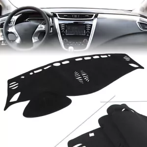 Black Dash Mat Dashboard Cover Dashmat For Nissan Murano 2015 2016 2017 2018 - Picture 1 of 10