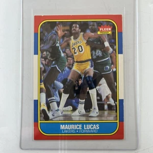 1986 Fleer Maurice Lucas #66 Los Angeles Lakers Basketball Card NM - Picture 1 of 3