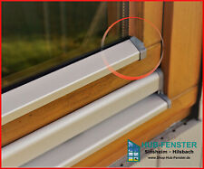Flügelabdeckprofil für Holzfenster Fensterschutzschiene Aluminium Wetterschenkel