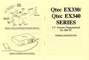 PC_Einbauanleitung_Qtec Floppylaufwerk f IBM PC - Zdjęcie 1 z 1