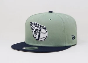 New Era 9Fifty Men's Cap Cleveland Guardians "G" 2Tone Evergreen Snapback Hat - Picture 1 of 5