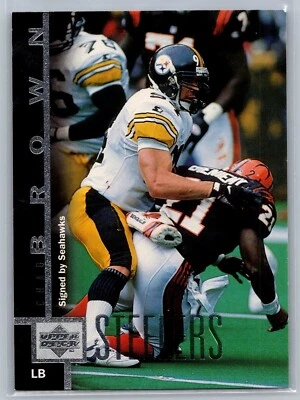 1997 Upper Deck Card # 282 Chad Brown - Pittsburgh Steelers - Image 1 of 2