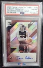2019-20 Panini Donruss Optic Signature Series #DRB Duncan Robinson Holo PSA 10