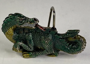 Vintage 1984 Baron Solid Brass Multi-Color “Dragon” #H1422 3” 3D Belt Buckle - Picture 1 of 5