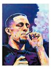 Nate Diaz smoking UFC poster print 18x12 Original art  by Xilberto