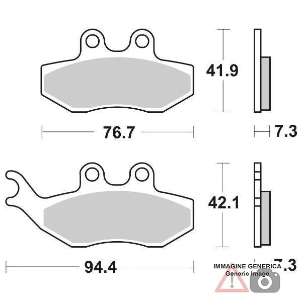 PASTIGLIE FRENO ANTERIORE FANTIC MOTOR Supersei Motard 125 08/> SBS 168CT - Immagine 1 di 1