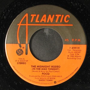 POCO: shoot for the moon / the midnight rodeo ATLANTIC 7" Single 45 RPM - Picture 1 of 2