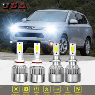 Kit de bombillas LED de haz alto bajo 6000K para Mitsubishi Outlander 2014-2018 Foto 1 de 4