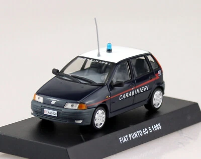Fiat Punto 60S 1995 Carabinieri Deagostini 1/43 Polizia Blue LHD - Image 1 of 3