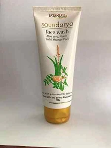 PATANJALI Saundarya Face Wash with Aloe Vera, Neem, Tulsi, Orange peel 100g - Picture 1 of 1