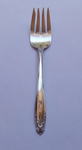 International Sterling Silver Flatware Prelude Salad Fork 6 5/8 inches No Mono Cover