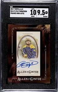 2017 Topps Allen & Ginter Lyle Thompson Framed Mini Auto Rookie RC SGC 9.5/10 - Picture 1 of 2