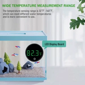 2Aquarium Digital Thermometer LED Fish Tank Temperature Gauge with Touch Screen* - Picture 1 of 15