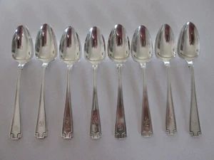 Antique Gorham Sterling Silver Teaspoons "Etruscan" Pattern (Monogramed) - Picture 1 of 5
