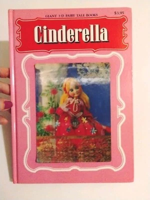 Cinderella"Giant" Holo Fairy tale book 3-D puppets  Vintage 1970s Book. RARE! HC - Image 1 of 4