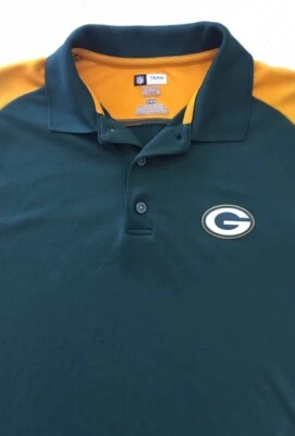 EUC Men's NFL Green Bay Packers Polo Shirt Size M Short Sleeve TX3 Cool Poly - Image 1 of 4