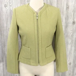 Giacca blazer Chadwicks taglia 4 Chartreuse giallo lana vintage - Foto 1 di 8