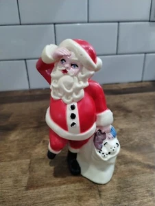 Vintage Santa Claus Plastic Wilton Cake Topper 1978 Christmas Cake Topper - Picture 1 of 5