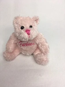 Barbie rosa Plüsch Teddybär Puppe 2004 braun Schuh Co. Polyester 6 Zoll Sammlerstück - Bild 1 von 5