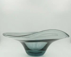 Vintage 50er Jahre Vicke Lindstrand, Kosta Boda, Schweden Kunstglas Schale - LH 1026 - Bild 1 von 8