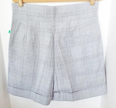 LIZ CLAIBORNE GOLF GRIS MULTI MUJER CAMINAR TAP CINTURA ALTA PANTALONES CORTOS 10 12 14  Foto 1 de 4